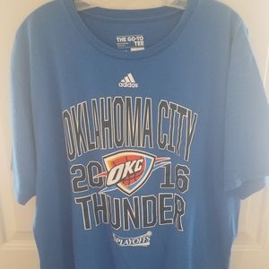 NBA Oklahoma City Thunder Mens XL Tshirt Adidas